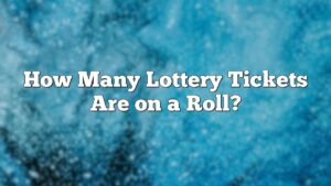 How Many Lottery Tickets Are on a Roll?
